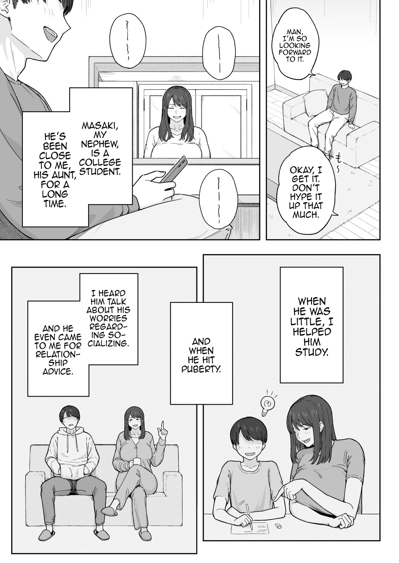 Hentai Manga Comic-After Dinner, My Aunt and I...-Read-4